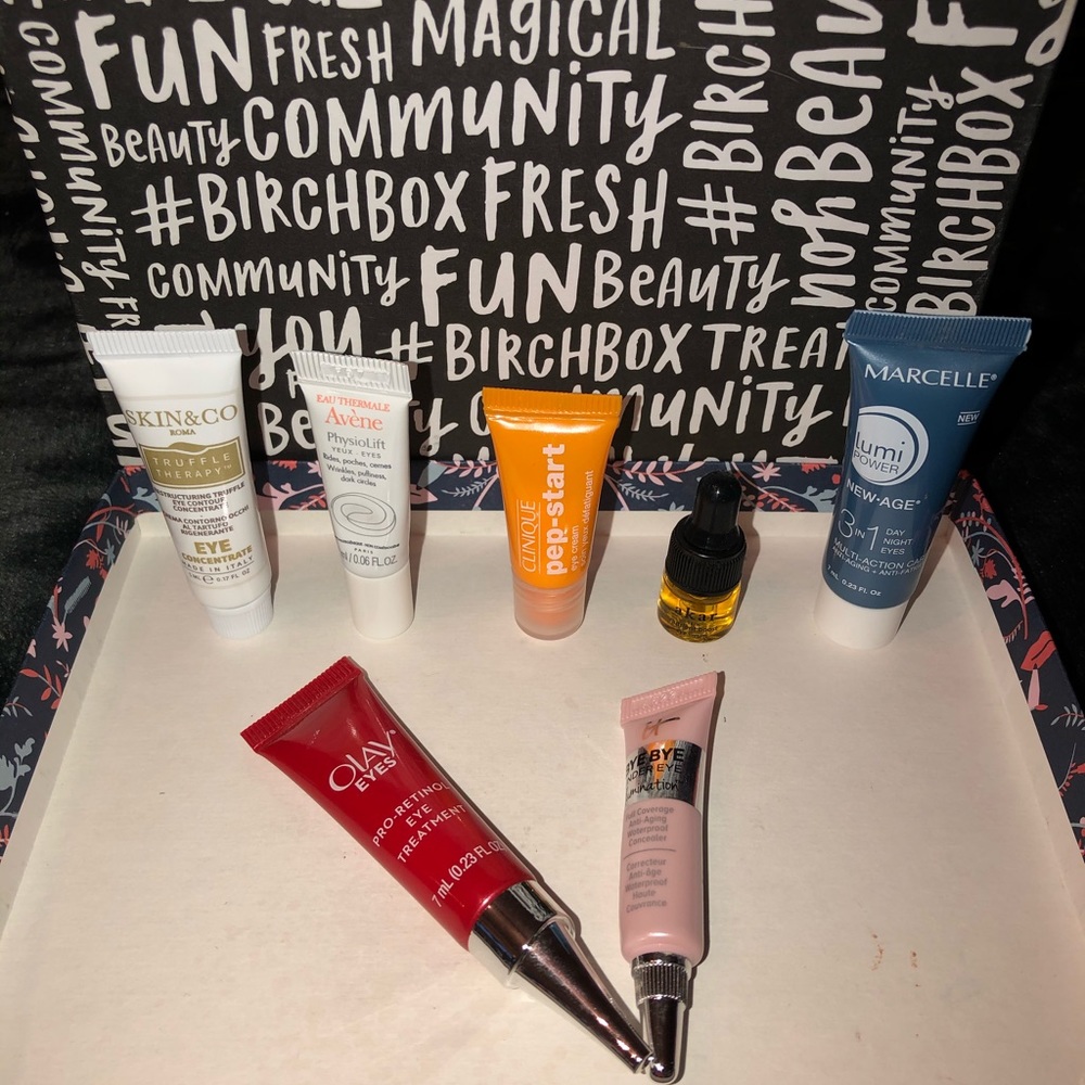 Beauty box sample eye creams. Unopened.